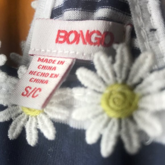 🌼BONGO🌼BLUE & WHITE STRIPED DAISY TANK TOP🌼 - Picture 5 of 8